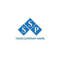 SSP brief logo ontwerp op witte achtergrond. ssp creatieve initialen brief logo concept. ssp-briefontwerp. vector