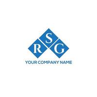 rsg brief logo ontwerp op witte achtergrond. rsg creatieve initialen brief logo concept. rsg-briefontwerp. vector