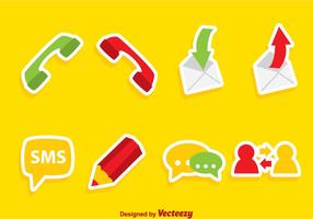 Mobiele Telefoon Flat Icons vector