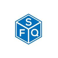 sfq brief logo ontwerp op zwarte achtergrond. sfq creatieve initialen brief logo concept. sfq-briefontwerp. vector