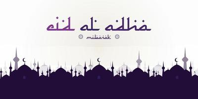 eid al-adha met moskee. geschikt voor banners, posters, brochures, sjablonen voor verkoopbrochures 23 vector