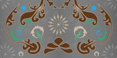 batik textiel textuur ontwerp patroon naadloze grijze achtergrond vector