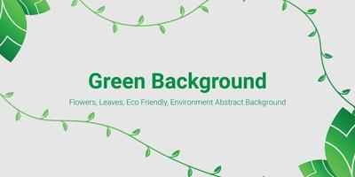 banner bladeren groene natuur achtergrond vector