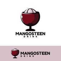 mangosteen drankje kunst illustratie vector