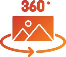 360 afbeeldingspictogramstijl vector