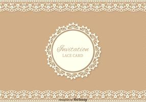 Gratis Lace Vector Card