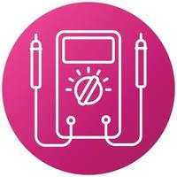 multimeter-pictogramstijl vector