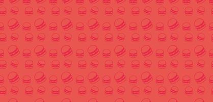vectorillustratie van voedselbanner met silhouet van het hamburgerpatroon vector