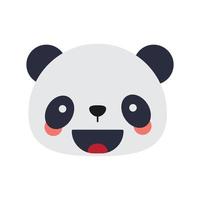 schattige panda cartoon karakter vectorillustratie. dier vector