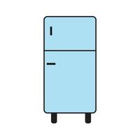 koelkast koelkast voor eten en meer vectorillustratie vector