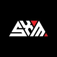 sxm driehoek brief logo ontwerp met driehoekige vorm. sxm driehoek logo ontwerp monogram. sxm driehoek vector logo sjabloon met rode kleur. sxm driehoekig logo eenvoudig, elegant en luxueus logo. sxm