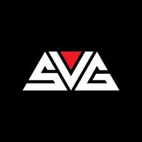 SVG driehoek brief logo ontwerp met driehoek vorm. SVG driehoek logo ontwerp monogram. SVG driehoek vector logo sjabloon met rode kleur. SVG driehoekig logo eenvoudig, elegant en luxueus logo. svg