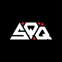 sqq driehoek brief logo ontwerp met driehoekige vorm. sqq driehoek logo ontwerp monogram. sqq driehoek vector logo sjabloon met rode kleur. sqq driehoekig logo eenvoudig, elegant en luxueus logo. sqq