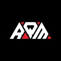 rqm driehoek brief logo ontwerp met driehoekige vorm. rqm driehoek logo ontwerp monogram. rqm driehoek vector logo sjabloon met rode kleur. rqm driehoekig logo eenvoudig, elegant en luxueus logo. rqm