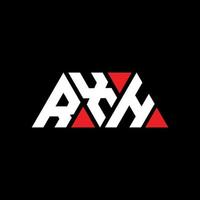 rxh driehoek brief logo ontwerp met driehoekige vorm. rxh driehoek logo ontwerp monogram. rxh driehoek vector logo sjabloon met rode kleur. rxh driehoekig logo eenvoudig, elegant en luxueus logo. rxh