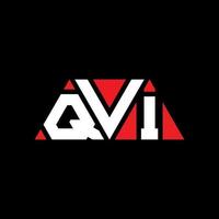 qvi driehoek letter logo ontwerp met driehoekige vorm. qvi driehoek logo ontwerp monogram. qvi driehoek vector logo sjabloon met rode kleur. qvi driehoekig logo eenvoudig, elegant en luxueus logo. qvi