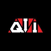 qii driehoek brief logo ontwerp met driehoekige vorm. qii driehoek logo ontwerp monogram. qii driehoek vector logo sjabloon met rode kleur. qii driehoekig logo eenvoudig, elegant en luxueus logo. qii
