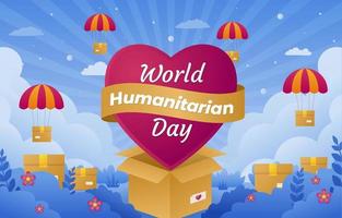 wereld humanitaire dag achtergrond vector