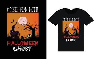 maak plezier met halloween-spook vector