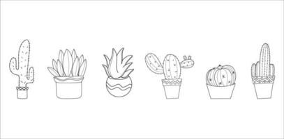 cactus in pot illustratie vector