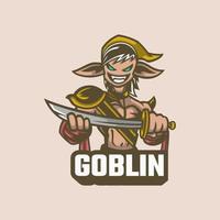 illustratie vectorafbeelding van goblin, goed voor logo-ontwerp vector