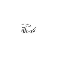 hand pictogram vector illustratie logo ontwerpelement