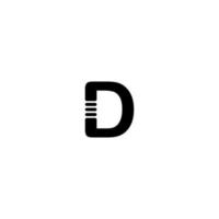 letter d logo vector illustratie ontwerp