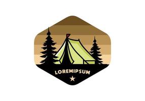 grote camping tent illustratie ontwerp vector