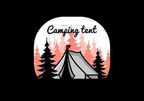 grote camping tent illustratie ontwerp vector