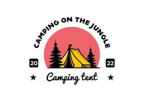 grote camping tent illustratie ontwerp vector