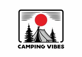 grote camping tent illustratie ontwerp vector