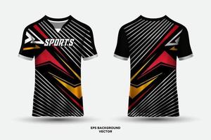 modern design race jersey t-shirt sport vector met lijnen en vorm illustratie