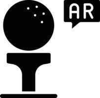 ar golf pictogramstijl vector