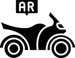 ar motorrijden pictogramstijl vector