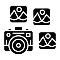 fotografie pictogramstijl vector