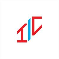 ic letter logo creatief ontwerp met vectorafbeelding vector