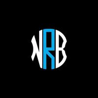 nrb brief logo abstract creatief ontwerp. nrb uniek ontwerp vector