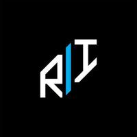 ri letter logo creatief ontwerp met vectorafbeelding vector