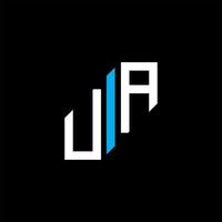 ua letter logo creatief ontwerp met vectorafbeelding vector