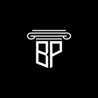 bp letter logo creatief ontwerp met vectorafbeelding vector
