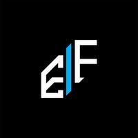 ef letter logo creatief ontwerp met vectorafbeelding vector