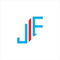 jf letter logo creatief ontwerp met vectorafbeelding vector