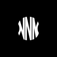 nn brief logo abstract creatief ontwerp. nnn uniek ontwerp vector