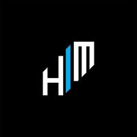hm letter logo creatief ontwerp met vectorafbeelding vector