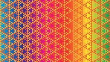 driehoekige vormen behang. abstracte driehoeken ornament vectorillustratie. geometrische naadloze patroon ontwerpsjabloon. beige oranje bruin, veelkleurig verloop. vector