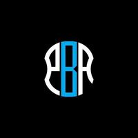 pba brief logo abstract creatief ontwerp. pba uniek ontwerp vector