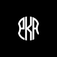 pka brief logo abstract creatief ontwerp. pka uniek ontwerp vector