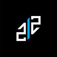 zz letter logo creatief ontwerp met vectorafbeelding vector