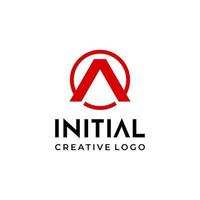 letter een logo creatief ontwerp vector