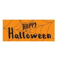 Halloween-cadeaulabel. leuke en enge labelsjabloon vector